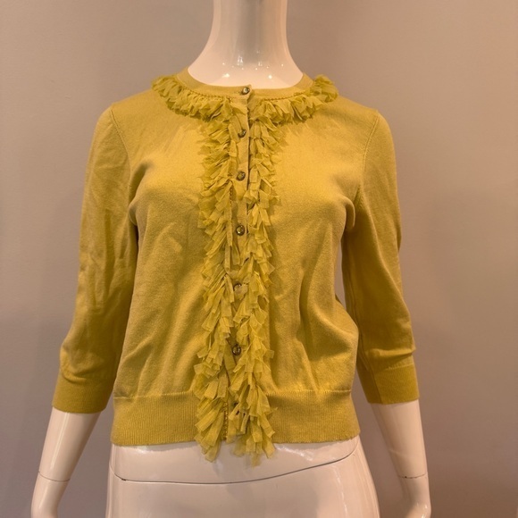 Cynthia Steffe Ruffled Cardigan Sweater